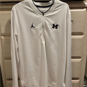 Jordan White Quarter-Zip Pullover